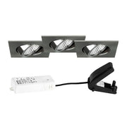 Brumberg Leuchten - Downlight/Strahler/Flutlicht LED-Strahlerset (VE3) 39465153S3 nickel