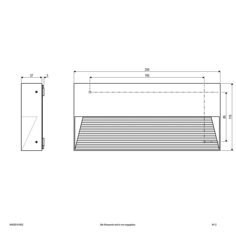 EVN Lichttechnik - Decken-/Wandleuchte LED-Wandleuchte WAE65101602 IP65