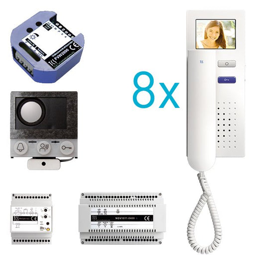 TCS Tür Control - Türsprech-Set video:pack Einbau PVIH080/001 für 8 Wohneinheit