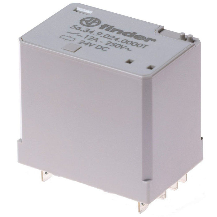 Finder - Schaltrelais Leistungs-Steckrelais 56.34.9.024.0000T 4W, 12A  − 10 Stück
