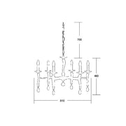 Brumberg Leuchten - Pendelleuchte Krone Girata 00859056 6Lp. E14/40W, chrom