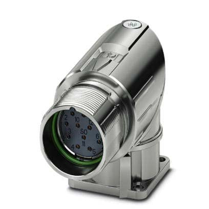 Phoenix Contact - Rundsteckverbinder, Einbau (ohne Leitung) Gerätesteckverbinder M23-12S1N8AA500S Vorderwand
