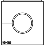 HellermannTyton - Kabelführung für Gehäuse/Schränke Einfachtülle VP-L_19-20 VarioPlate 19-20 mm − 10 Stück