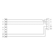 WAGO - Konfektionierte Leitung für steckbare Gebäudeinstallation konfektionierte Y-Leitung 771-5001/180-000 Eca,2xStecker/Buchse