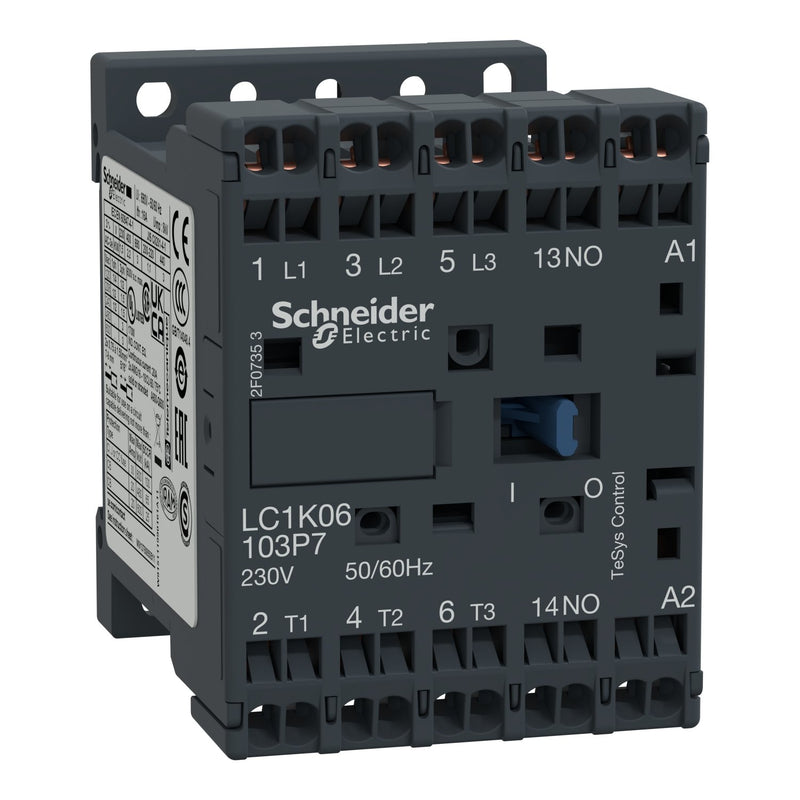 Schneider Electric - Leistungsschütz zum Schalten von Wechselstrom Leistungsschütz LC1K09103B7 3-polig, 1S