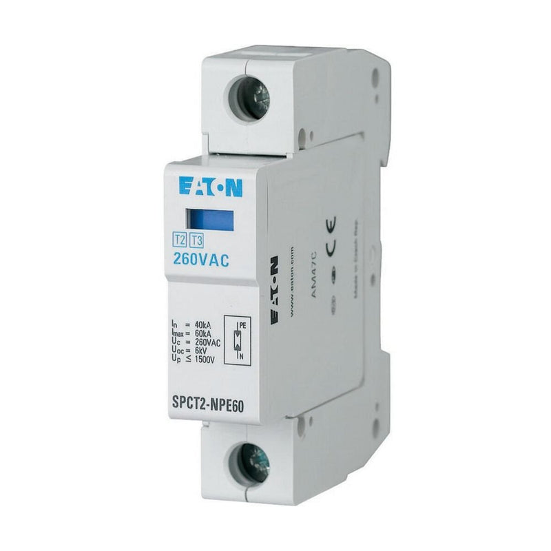 Eaton - Überspannungsableiter für Energietechnik/Stromversorgung Überspannungsableiter SPCT2-NPE60/1 steckbar, 1p, 260VAC