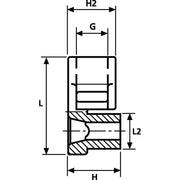 HellermannTyton - Befestigungssockel und -element für Kabelbinder Befestigungssockel SBH3 PA6.6 BK schwarz − 500 Stück