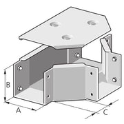 Pflitsch - T-Stück für Leitungsführungskanal T-Stück TDF 50/50 S