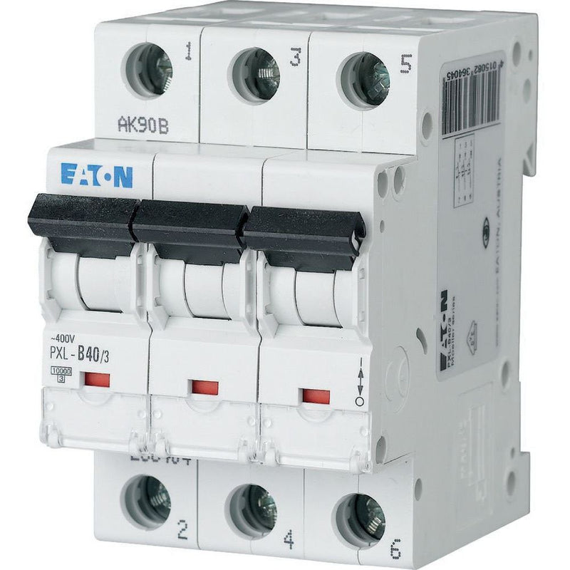 Eaton - Leitungsschutzschalter LS-Schalter m.Beschrift. PXL-C40/3 C 40A, 3p