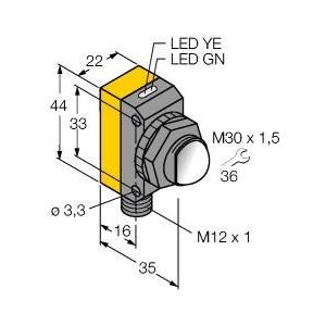 Turck - Einweg-Lichtschranke Opto-Sensor QS30ARXQ Einweglichtschranke