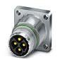 Phoenix Contact - Rundsteckverbinder, feldkonfektionierbar (Industriesteckverbinder) Gerätesteckverbinder ST-3EP1N8AWK00S Vorderwand
