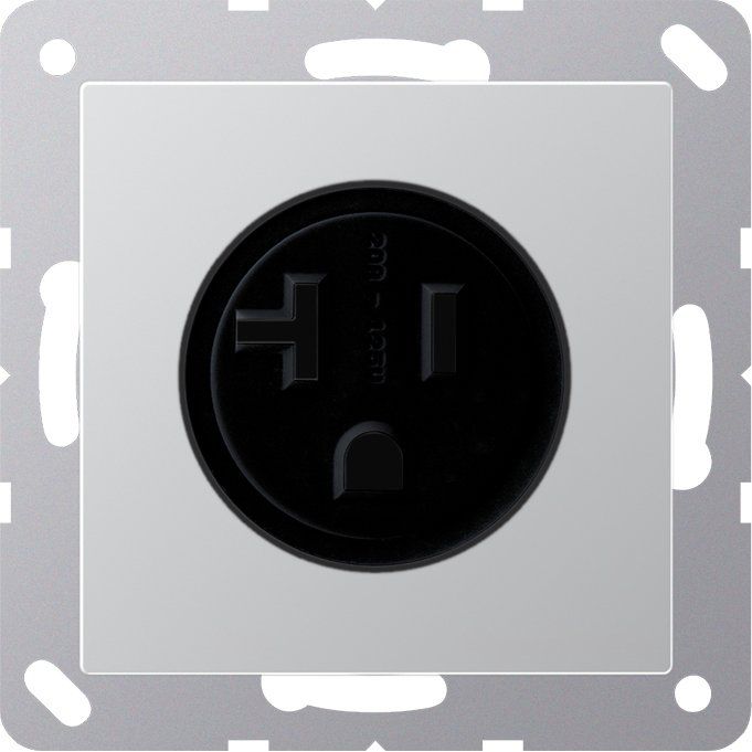 Jung - Steckdose alu A 521-20 AL 20A 125V Schutzkont