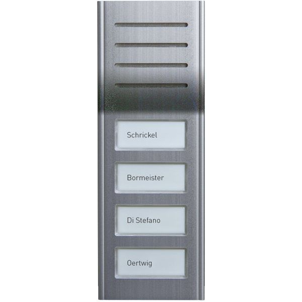 TCS Tür Control - Türstation für Türkommunikation Audio Außenstation ASX13004-0010 4Tasten 1-reih.AP si