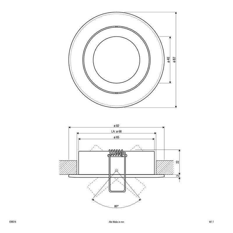 EVN Lichttechnik - Downlight/Strahler/Flutlicht EB-Strahler Aluminium 698 014 alu 50W 12V