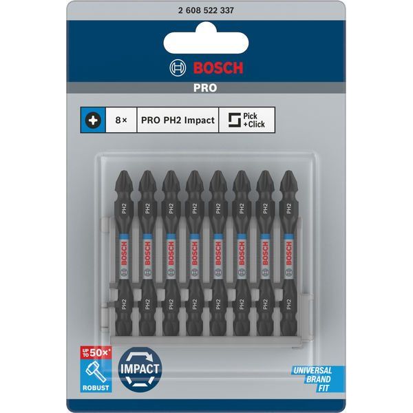 Bosch - Bit-Set PRO Impact Schrauberbit 2608522337 mit Doppelklingen