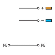 WAGO - Initiator/Aktor-Reihenklemme Initiat.-Einspeiseklemme 280-574 0,08-2,5mmq grau − 10 Stück