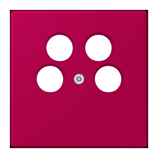 Jung - Einsatz/Abdeckung für Kommunikationstechnik Abdeckung für SAT-TV LC 990-4 SAT2 230 rouge rubia (32101)
