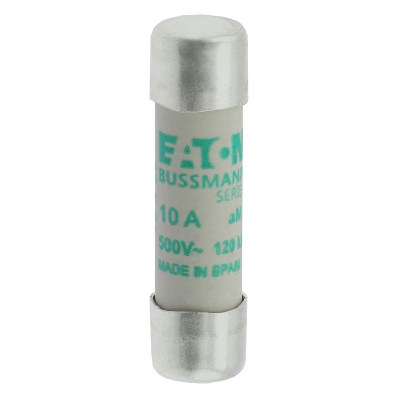 Eaton - Zylindrische Sicherung Sicherungseinsatz Nieders. C10M10 10A AC 500V 120kA − 10 Stück