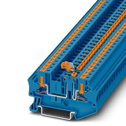 Phoenix Contact - Trenn- und Messtrenn-Reihenklemme Messertrennklemme PTV 4-MT BU − 50 Stück