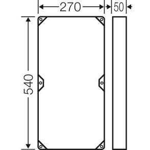 Hensel - Komponente für den Ausbau (Schaltschrank) Zwischenrahmen FP ZR 30 für Geh. Gr. 3