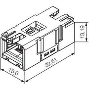 Weidmüller - Modularer Steckverbinder Buchseneinsatz RJ45 IE-BI-RJ45-C − 1 Stück
