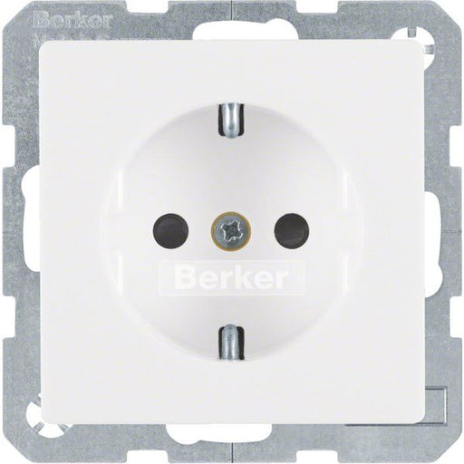 Berker - Steckdose SCHUKO-Steckdose 41236089 polarweiss samt