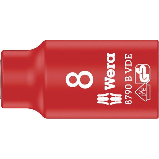 Wera Werk - Sechskant-Einsatz für Steckschlüssel VDE Zyklop-Steckschlüssel 8790BVDE#5004952001 8.0 x 46.0 mm