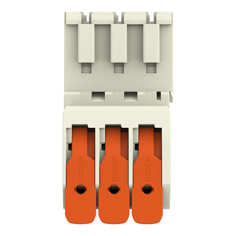 WAGO GmbH & Co. KG - Ein- und mehrpolige Klemmenleiste 1-Leiter-Stiftleiste 831-1203 Push-inCAGECLAMP,lgr − 24 Stück