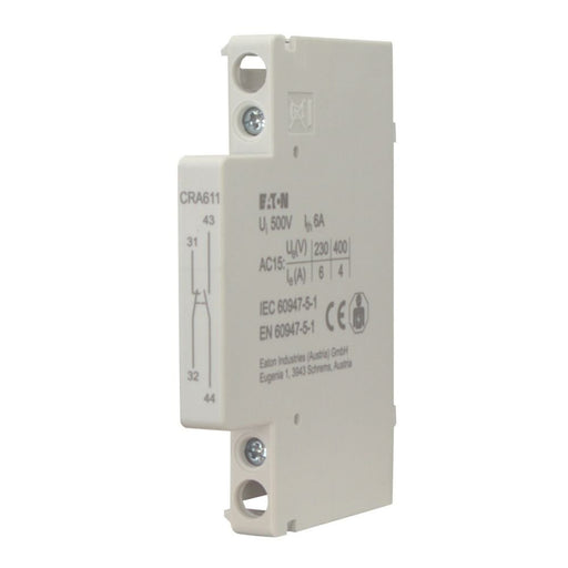 Eaton - Zusatzeinrichtung für Reiheneinbaugeräte Hilfsschalter, 6A, 1S+1Ö CRA611
