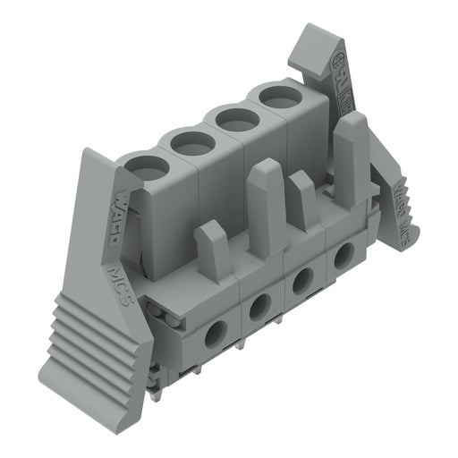 WAGO - Leiterplattensteckverbinder THT-Federleiste gerade 232-134/039-000 Rastermaß 5mm,grau − 50 Stück