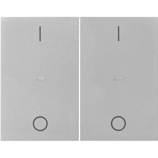 Berker - Abdeckung/Bedienelement für Installationsschalterprogramme Abdeckung Tastsensor-Modul 80962373 2-fach edelstahl