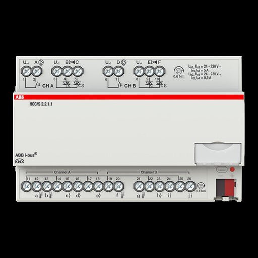 ABB Stotz S&J - Bussystem-Heizungsaktor Heiz-/Kühlkreis Controller HCC/S2.2.1.1 2-fach 3-Punkt REG