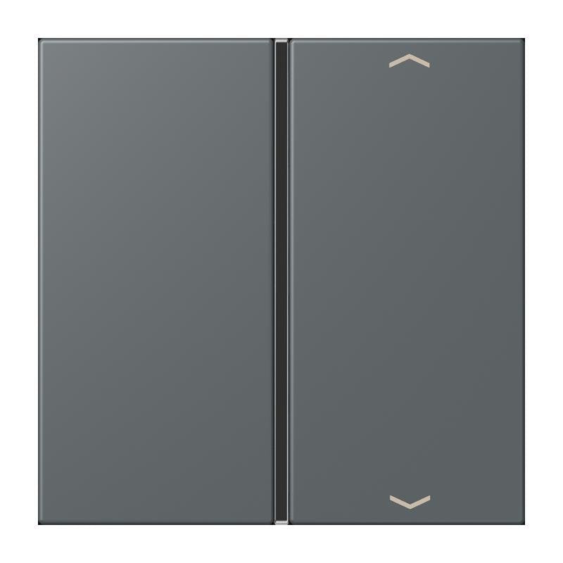 Jung - Abdeckung/Bedienelement für Installationsschalterprogramme Taste 1fach m. Pfeilsymb. LC 401 TSAP 202 gris fonce 31