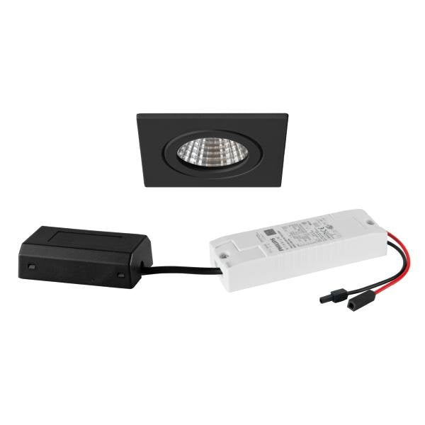 Brumberg Leuchten - Downlight/Strahler/Flutlicht LED-Einbaudownlight 230 V 41476083 38Gr, 3000K, quadr