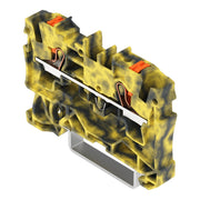 WAGO - Durchgangs-Reihenklemme 2-Leiter-Durchgangsklemme 2204-1201/000-053 Drücker,4mm²,dgr-ge − 50 Stück