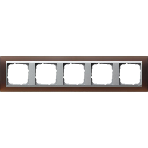 Gira - Abdeckrahmen 5f.opak dbr 021559