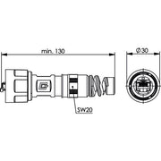 Telegärtner - Modularer Steckverbinder STX V1 RJ45 Steckerset 100007460 AWG24-27 Cat.6 BP