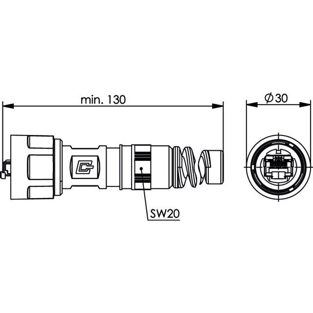 Telegärtner - Modularer Steckverbinder STX V1 RJ45 Steckerset 100007460 AWG24-27 Cat.6 BP