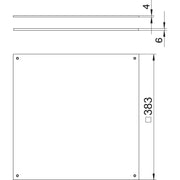 OBO Bettermann - Montagedeckel für Zugdose Blinddeckel DUF 350-2 UZD350-2/3 für Nassp