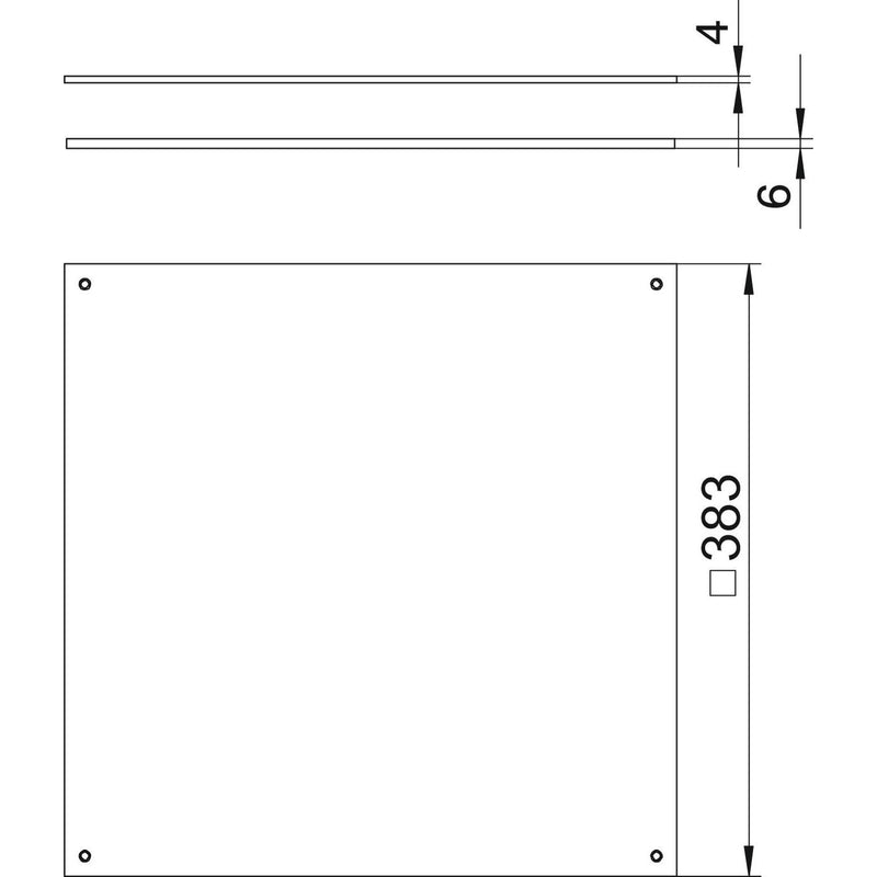OBO Bettermann - Montagedeckel für Zugdose Blinddeckel DUF 350-2 UZD350-2/3 für Nassp