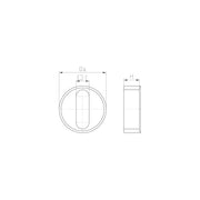 Jacob - Dichtring, flach Dichteinsatz WJ-DM 32FK1 f.Flachkabel − 25 Stück