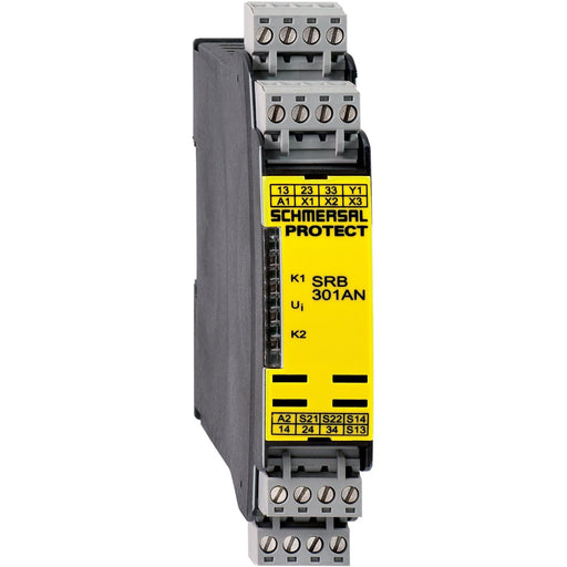 Schmersal - Gerät zur Überwachung von sicherheitsgerichteten Stromkreisen Sicherheits-Relaisbaustein SRB301AN 24VAC/DC