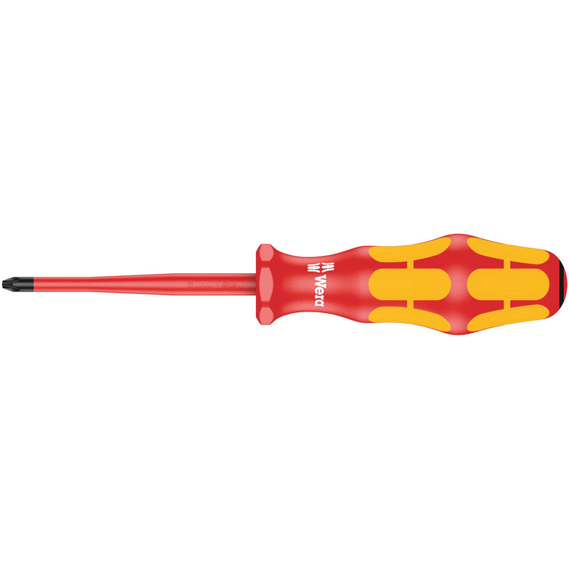 Wera - Kreuzschlitz-Schraubendreher VDE Schraubendreher 006460 PZ 1x80mm
