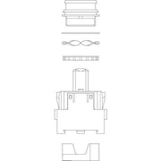 Stahl - Zubehör/Ersatzteile für Niederspannungs-Schalttechnik Leuchtmelder Umbaus.8010/8017Ex e
