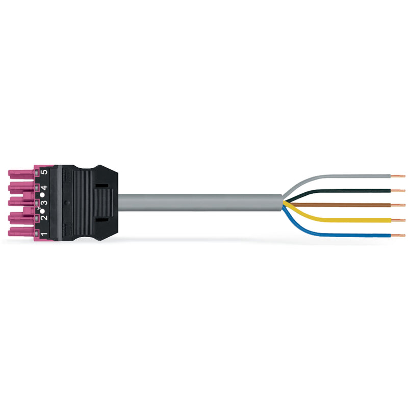 WAGO - Konfektionierte Leitung für steckbare Gebäudeinstallation konfekt. Anschlussleitung 771-9995/106-807 Eca,Buchse