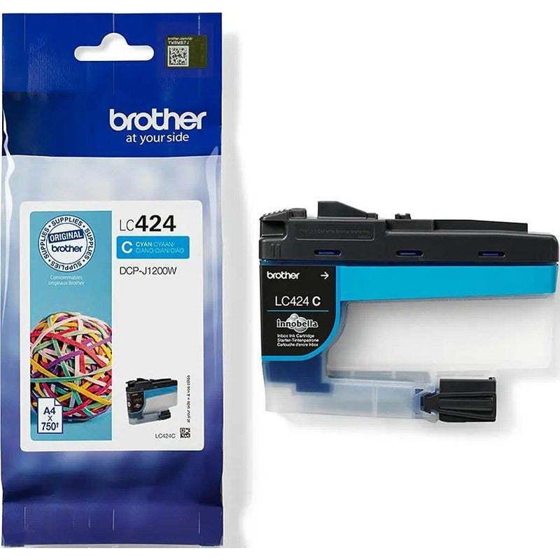 Brother - Verbrauchsmaterial für Telefax/Drucker/MFC Tintenpatrone LC-424C cyan