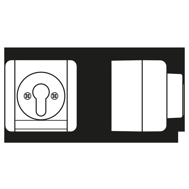 Jung - Jalousieschalter/-taster Schlüsselschalter 834.18 W 10AX 250V 1-pol