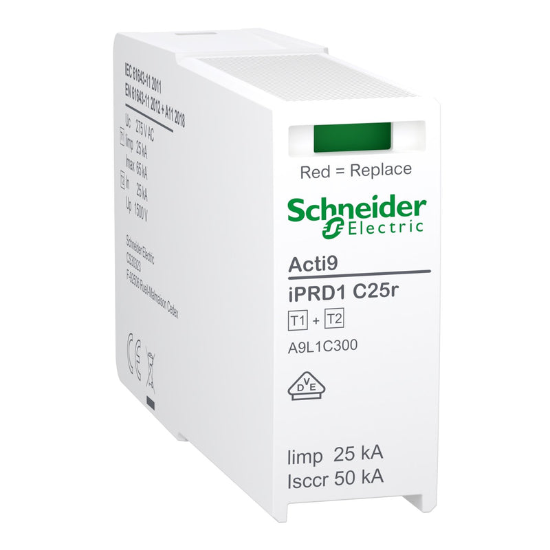 Schneider Electric - Kombi-Ableiter für Energietechnik Ersatz-Schutzmodul A9L1C300 Kombiableiter iPRD1