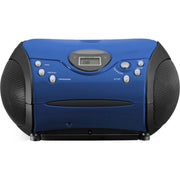 LENCO - Radio-Recorder UKW-Radio m.CD SCD-24 blue/black stereo,blau/schwarz