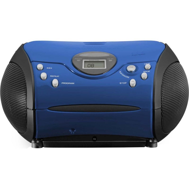 LENCO - Radio-Recorder UKW-Radio m.CD SCD-24 blue/black stereo,blau/schwarz